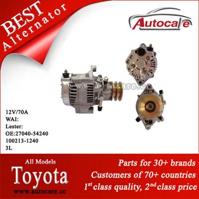 Hot Sale Toyota Alternator Ref. OE NO.:27040-54240 100213-1240