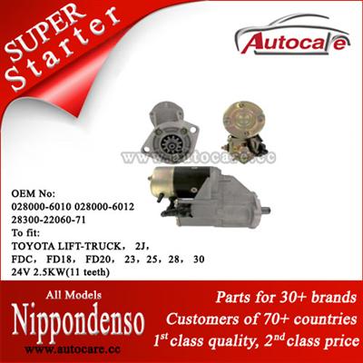 100% Best Quality Nippondenso Starter Ref. OE NO.: 028000-6010 028000-6012 28300-22060-71