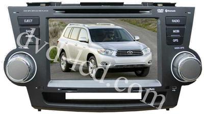 Car DVD GPS Navigation Radio TV BT 3G RDS Ipod For Toyota Highlander 2008-2012