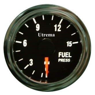 Utrema Mechanical Fuel Pressure Gauge,Illuminated, 2-1/16 In.