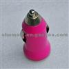 High Quality Car Charger Mini USB Car Charger With Pink Color With Two USB Ports