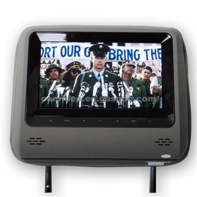 7 Inch Headrest Monitor With Rubber Surface Painting