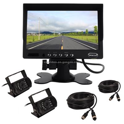 7 Inch TFT LCD Security Monitor With 1 CCD Camera For Buses, Truck, Tractor, Mixer Truck