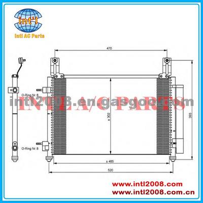 SPARK 4CYL 06 Auto Ac Condenser 96591582 96663729