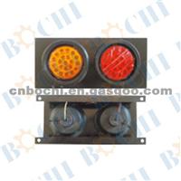 High Performance!!!Car/Auto Trailer LED Two Color U-Type Tail Light