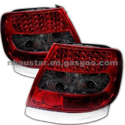 Audi A4 1996 97 98 99 2000 01 LED Tail Lights - Red Smoke