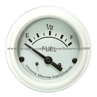 Utrema White Marine Fuel Level Gauge 2-1/16 In.