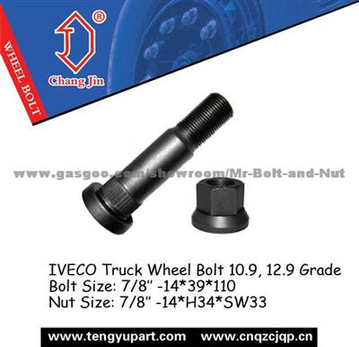 IVECO Truck Wheel Bolt 10.9, 12.9 Grade 1589009