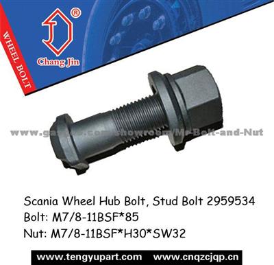 Scania Wheel Hub Bolt, Stud Bolt 2959534