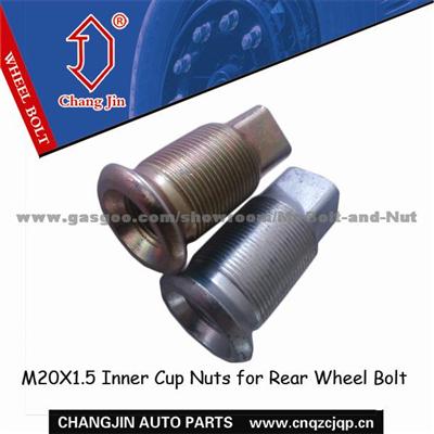 M20X1.5 Inner Cup Nuts For Rear Wheel Bolt