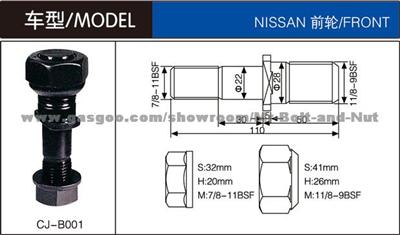 10.9 Nissan Wheel Bolt For Truck
