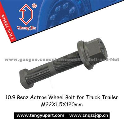 10.9 Benz Actros Wheel Bolt For Truck Trailer