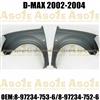 Steel Front Fender With Side Lamp Hole For ISUZU D-MAX 2002-2004 OEM 8-97234-753-6/8-97234-752-6