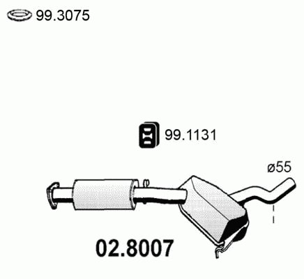 Middle-/End Silencer