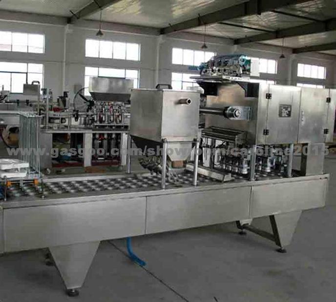 CE standard Manufacture Full Automatic Yogurt Cup Filling Sealing Machine