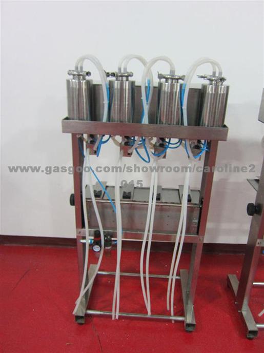 Semi Automatic 4-heads Vacuum Perfume Filler Liquid Filling Machine