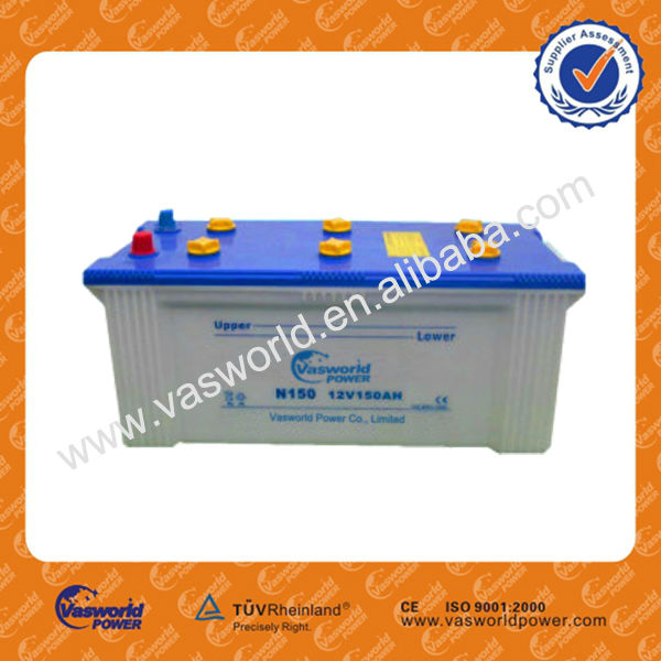 N150 12V150AH DRY CAR BATTERY