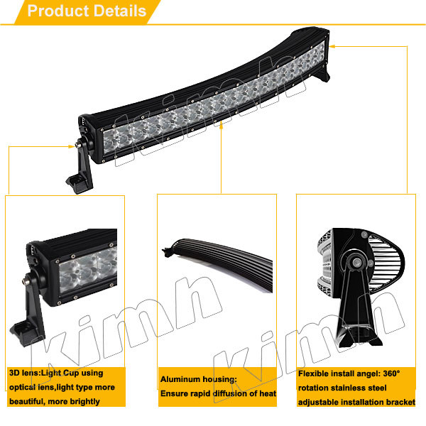 4x4 cured led light bar