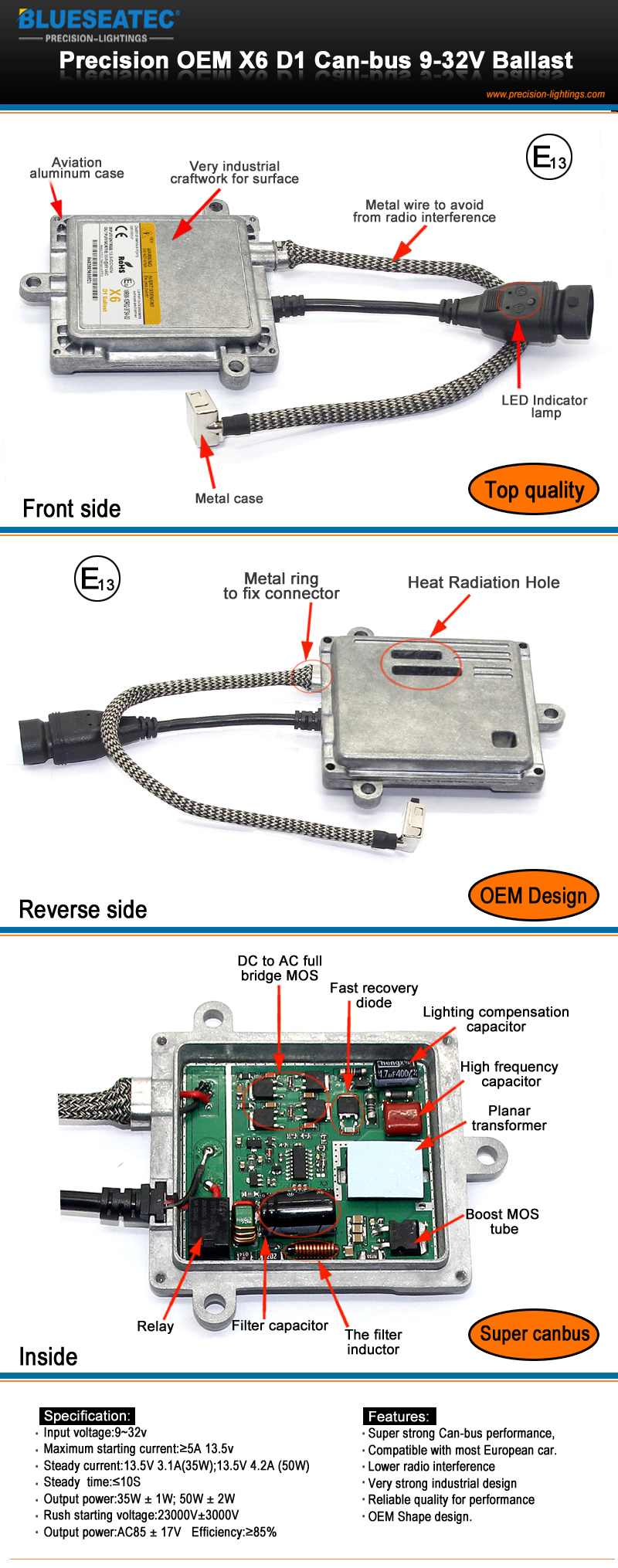 Precision OEM D1 X6 Can-bus 9-32V Ballast-3.jpg