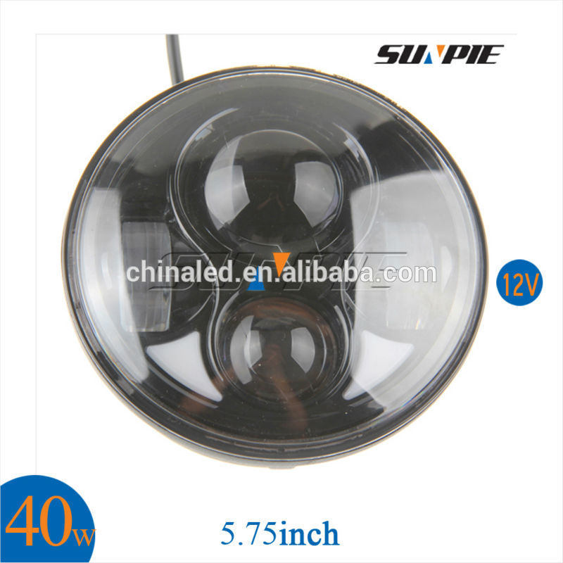 Wholesale Aftermarket Auto Parts 5.75 inch Custom Made LED Headlight,Chrome LED Motorcycle Lights for Harley