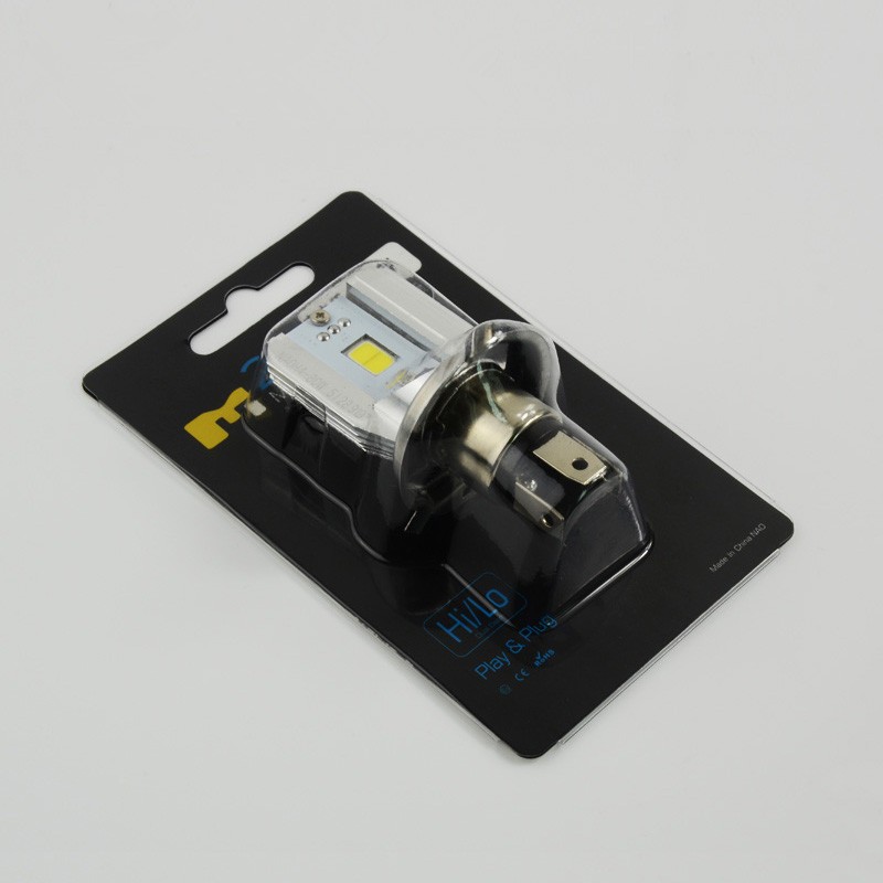 2016 Cheap Hi/Lo Beam 12v 130lm H4 Motorcycle Headlight 6W COB LED Front Light Bulb Lamp