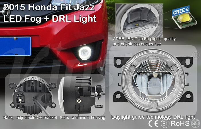 Honda Fit Jazz LED Fog+DRL V-130017