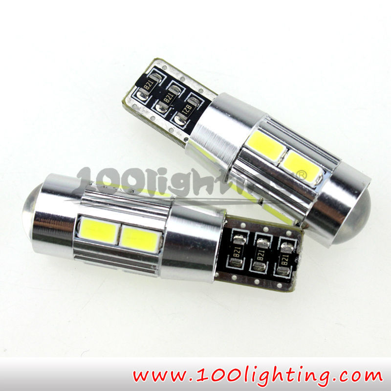 Canbus T10 10leds 5730SMD with lens3