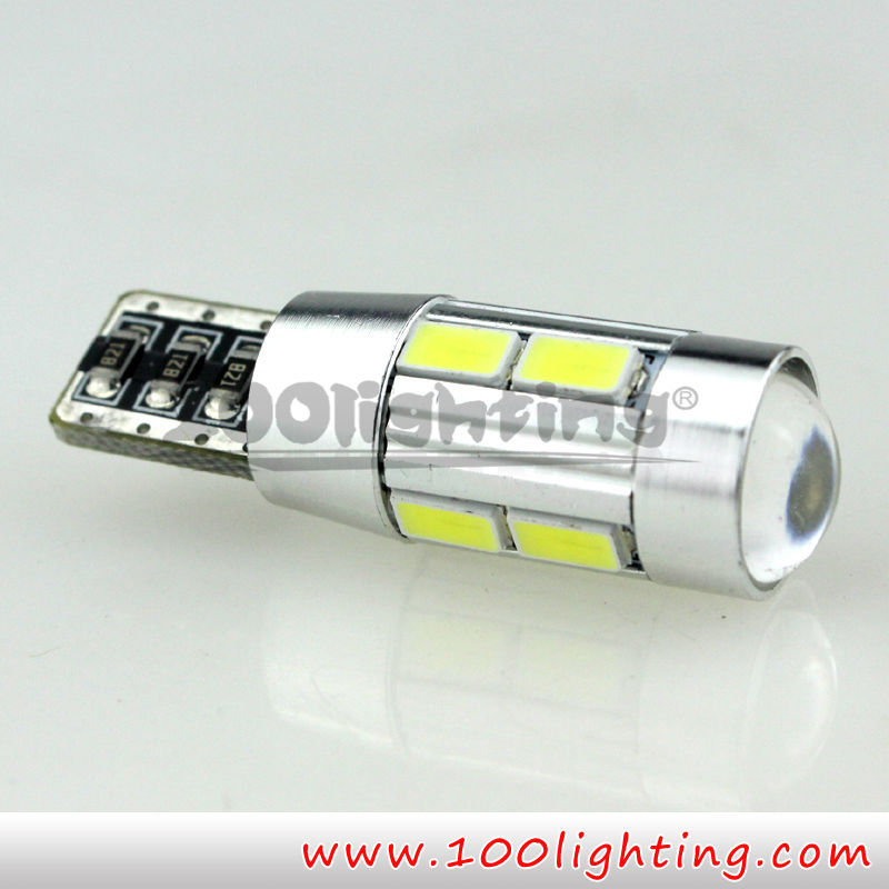 Canbus T10 10leds 5730SMD with lens4