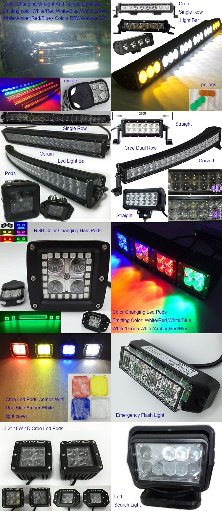 offroad led light bar