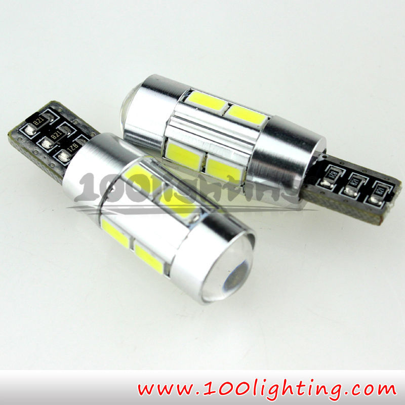 Canbus T10 10leds 5730SMD with lens2
