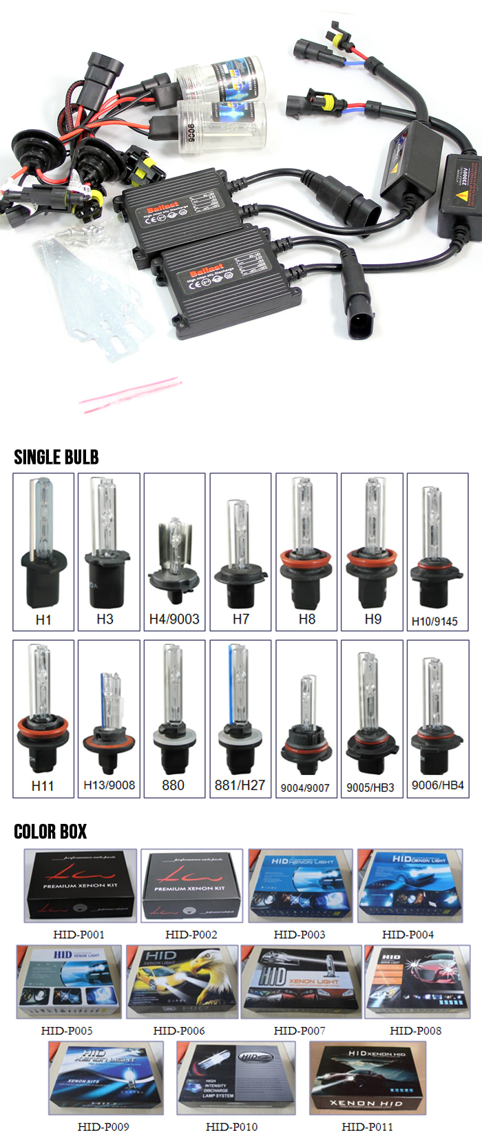 lw 642B 12v 24v 35w 55w ac dc single bulb kit hid xenon kit 12v 35w hid xenon kit h27 hid kit.jpg