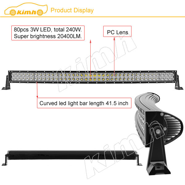 Cree Curved Light Bar 240W 