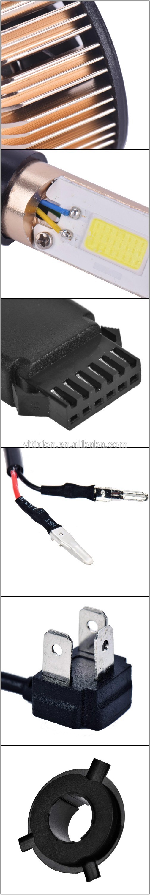 40w 3840lumen per bulb super bright high power led headlight bulb h7