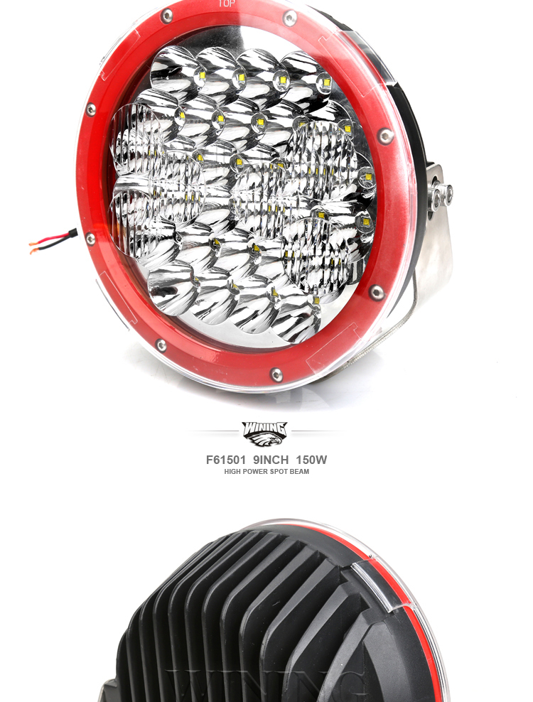 9'' Led Headlight For Truck High Power 150W LED Driving Light For Heavy Duty 4x4 Spot Lights Round Working Light