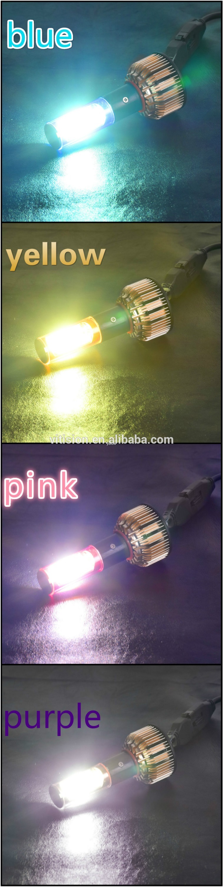 40w 3840lumen per bulb super bright high power led headlight bulb h7