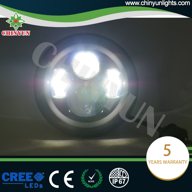 7 round led headlight