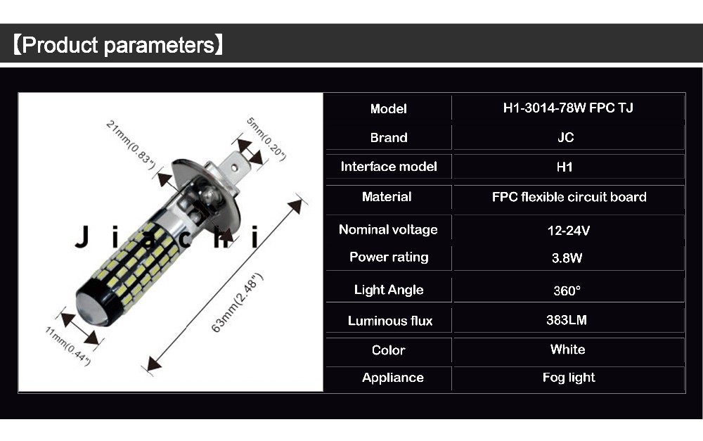 Wholesale auto accessories 12v 24v car led head lamp universal fog bulb h1 h3 h4 h7 auto led fog light