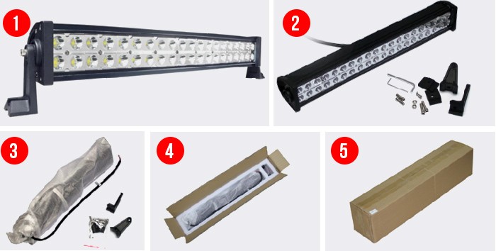 Factory Direct ! 4D Osram waterproof ip67 52 inch 500w led driving light bar for 4x4 truck    