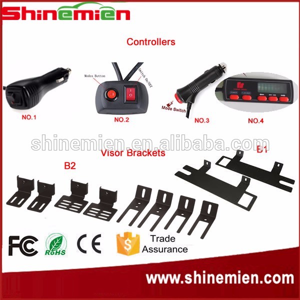 new brackets visor led emergency light bar 10