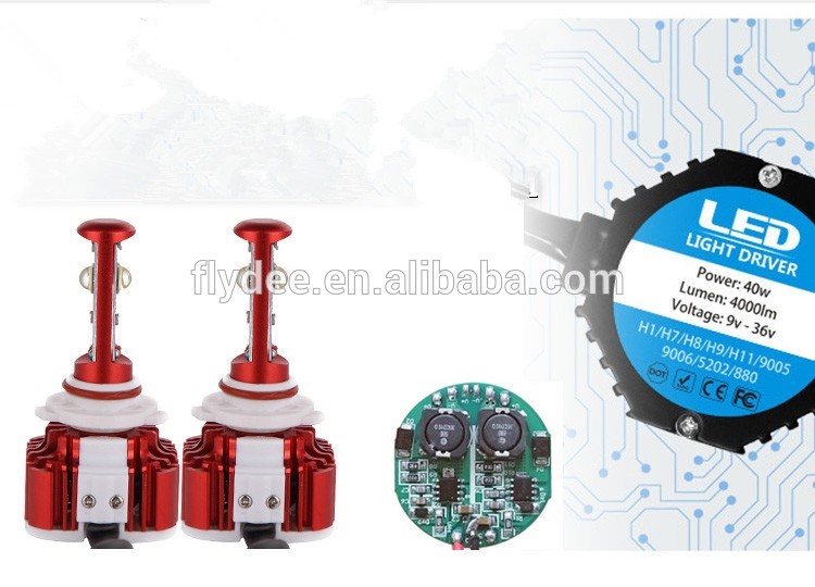 2016 Auto Light Car Accessories F6 Modle 30W 40W 3600 LM LED Headlight Kit H4 H7 For Audi Ford Honda Toyota