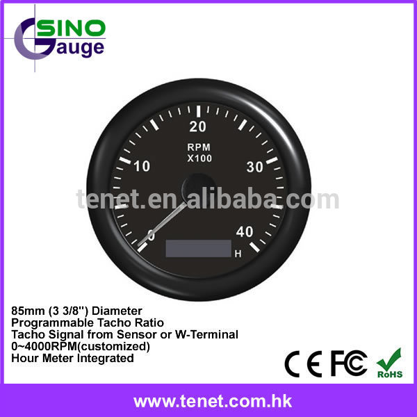 tachometer RPM with hour meter