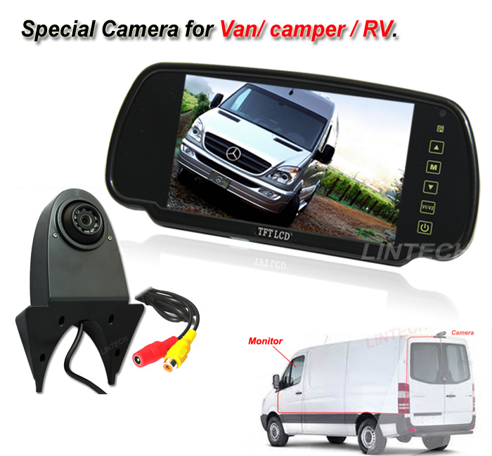 Rear view Mirror Car monitor for Vans