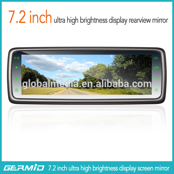 7.2 inch rearview mirror monitor