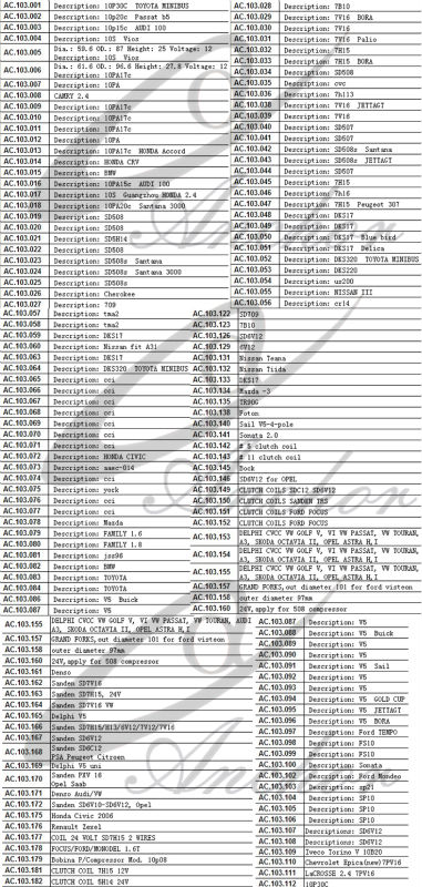 coil list Auto Compressor Clutch Coil, Auto Compressor Parts.jpg