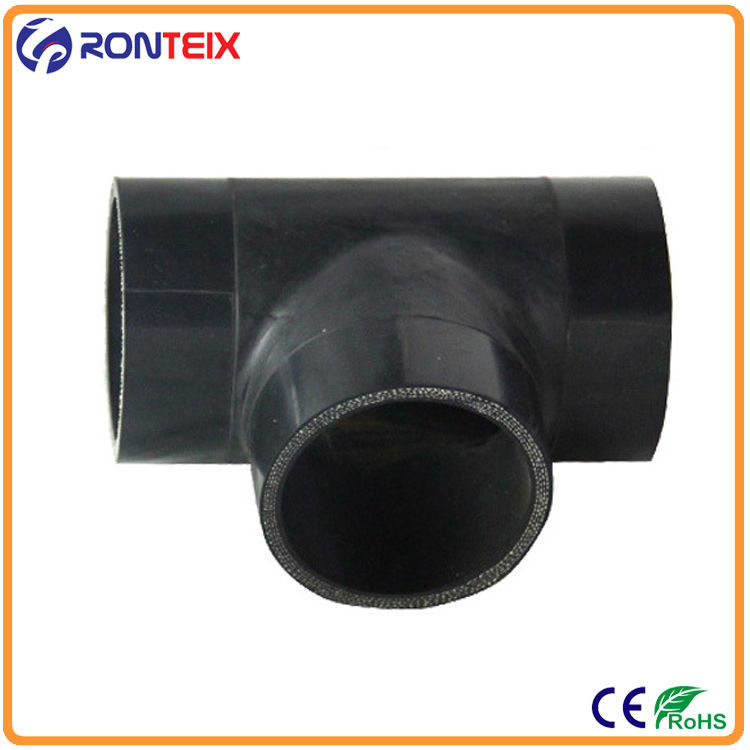 T Shape Silicone Hose in black color3