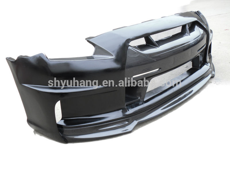 2008-2014 Nissn R35 GTR Wald Style Front Bumper #2 NO SIDE VENTS&FOG LAMP POSITIONjpg.jpg