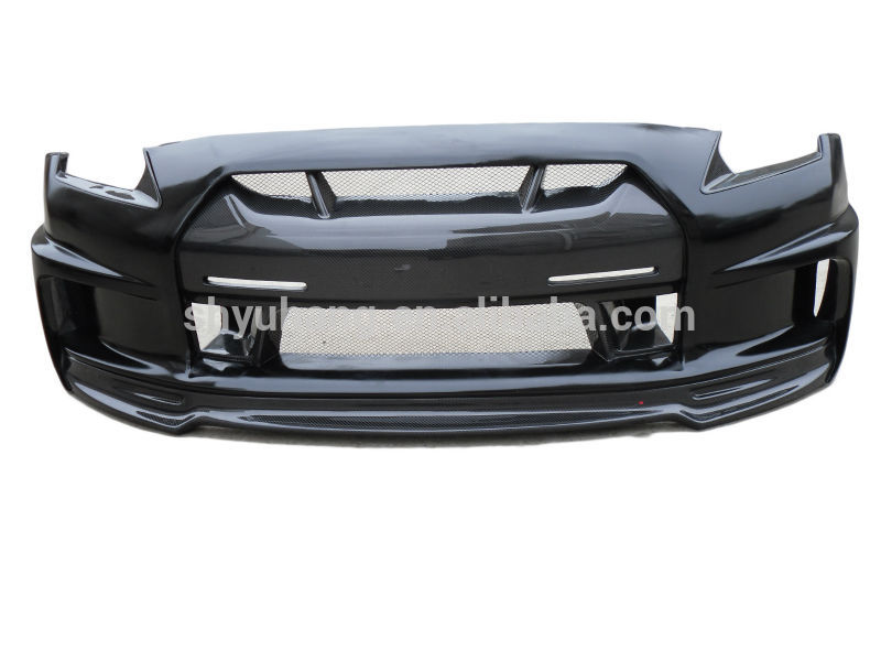 SDC103332008-2014 Nissn R35 GTR Wald Style Front Bumper #2 NO SIDE VENTS&FOG LAMP POSITION.jpg