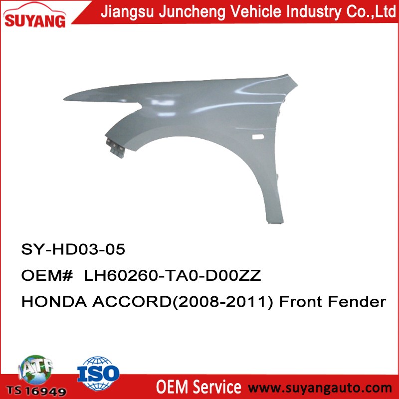 SY-HD03-05   OEM#   RH60210-TA0-D00ZZ LH60260-TA0-D00ZZ HONDA ACCORD(2008-2011) Front Fender LH.jpg