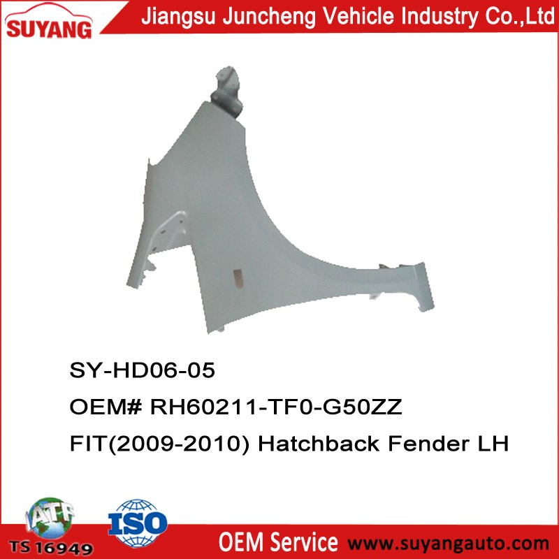 SY-HD06-05  OEM# RH60211-TF0-G50ZZ LH60261-TF0-G50ZZ    FIT(2009-2010) Hatchback Fender LH.jpg