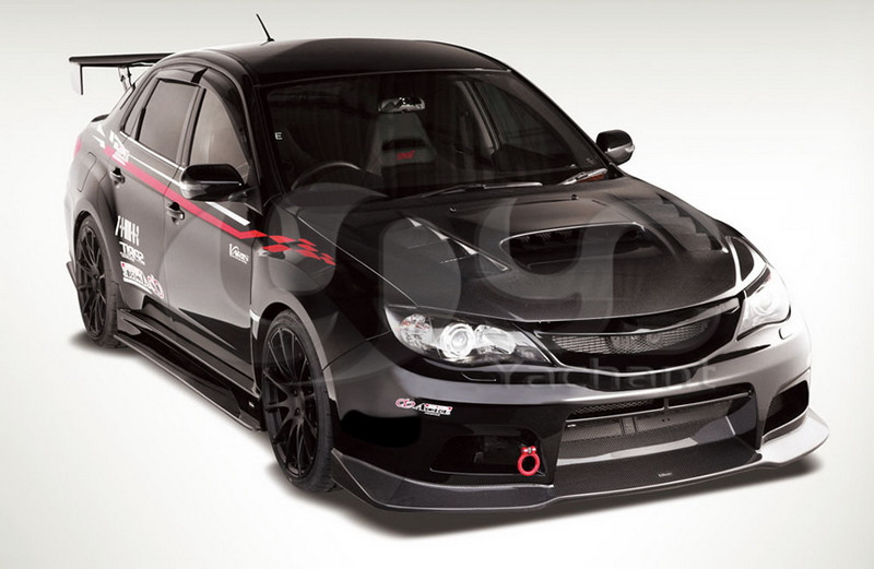 2008-2014 Subaru Impreza GRB GVB WRX STI Varis Style Hood CF (21).jpg